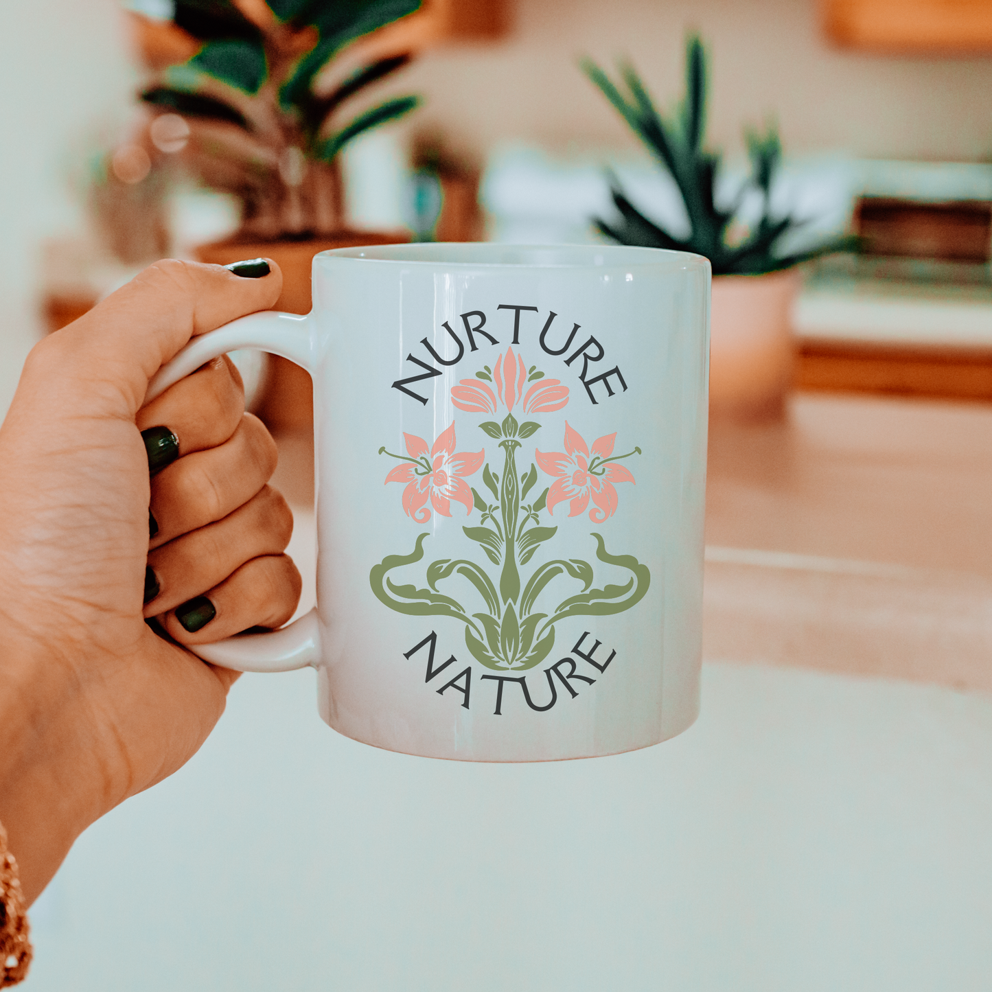 Nurture Nature Flower Mug