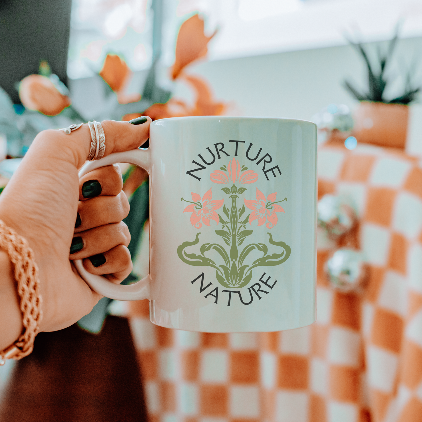 Nurture Nature Flower Mug