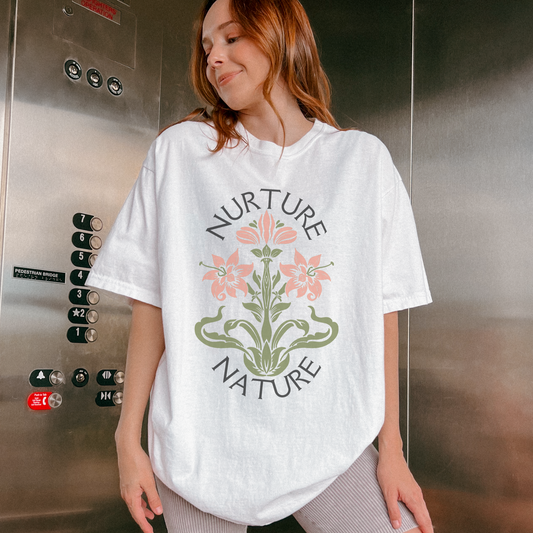 Nurture Nature Flower Short-Sleeve Unisex T-Shirt