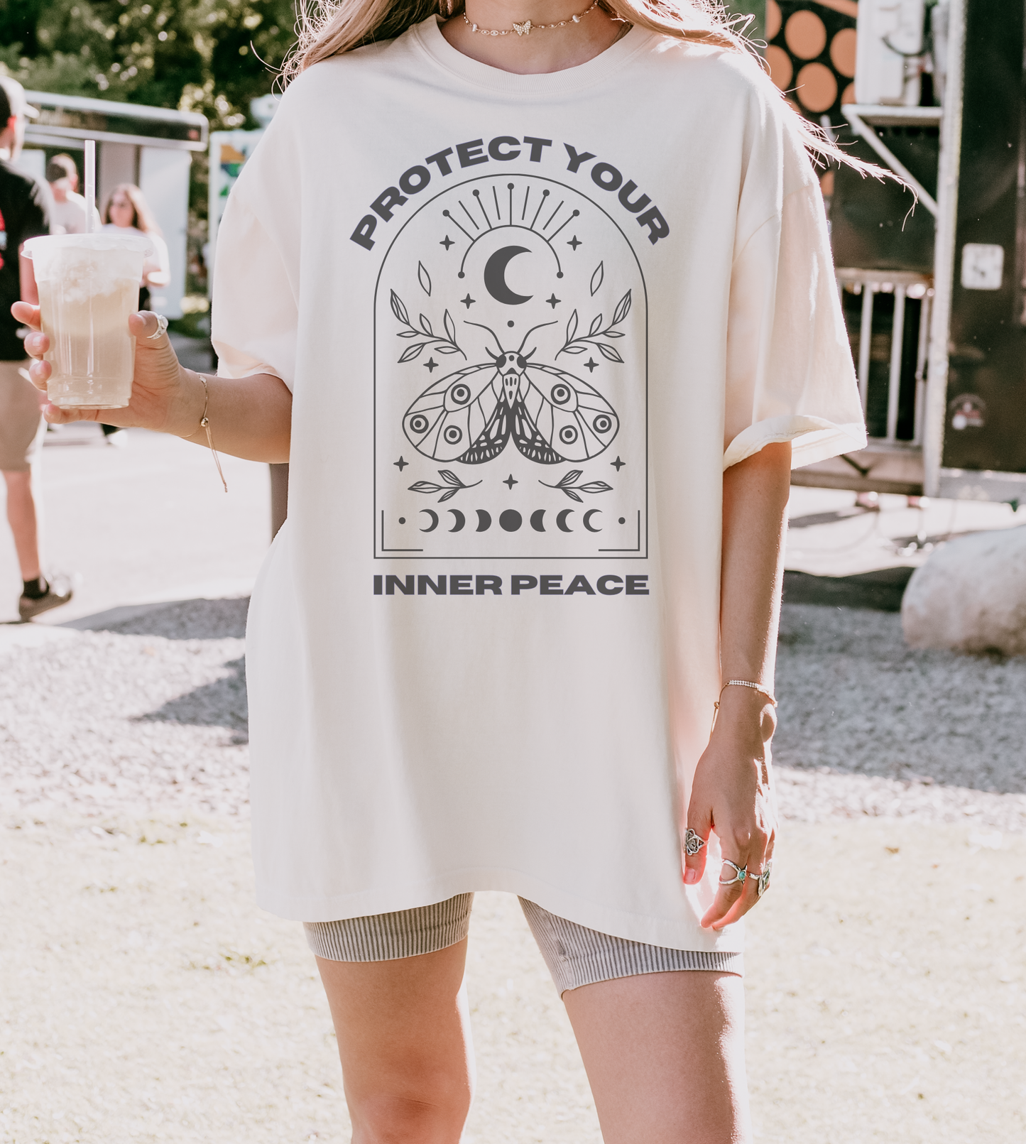 Protect Your Inner Peace Moth Short-Sleeve Unisex T-Shirt