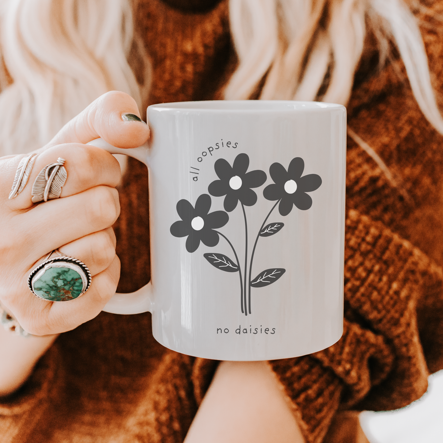 All Oopsie No Daisies Flower Mug