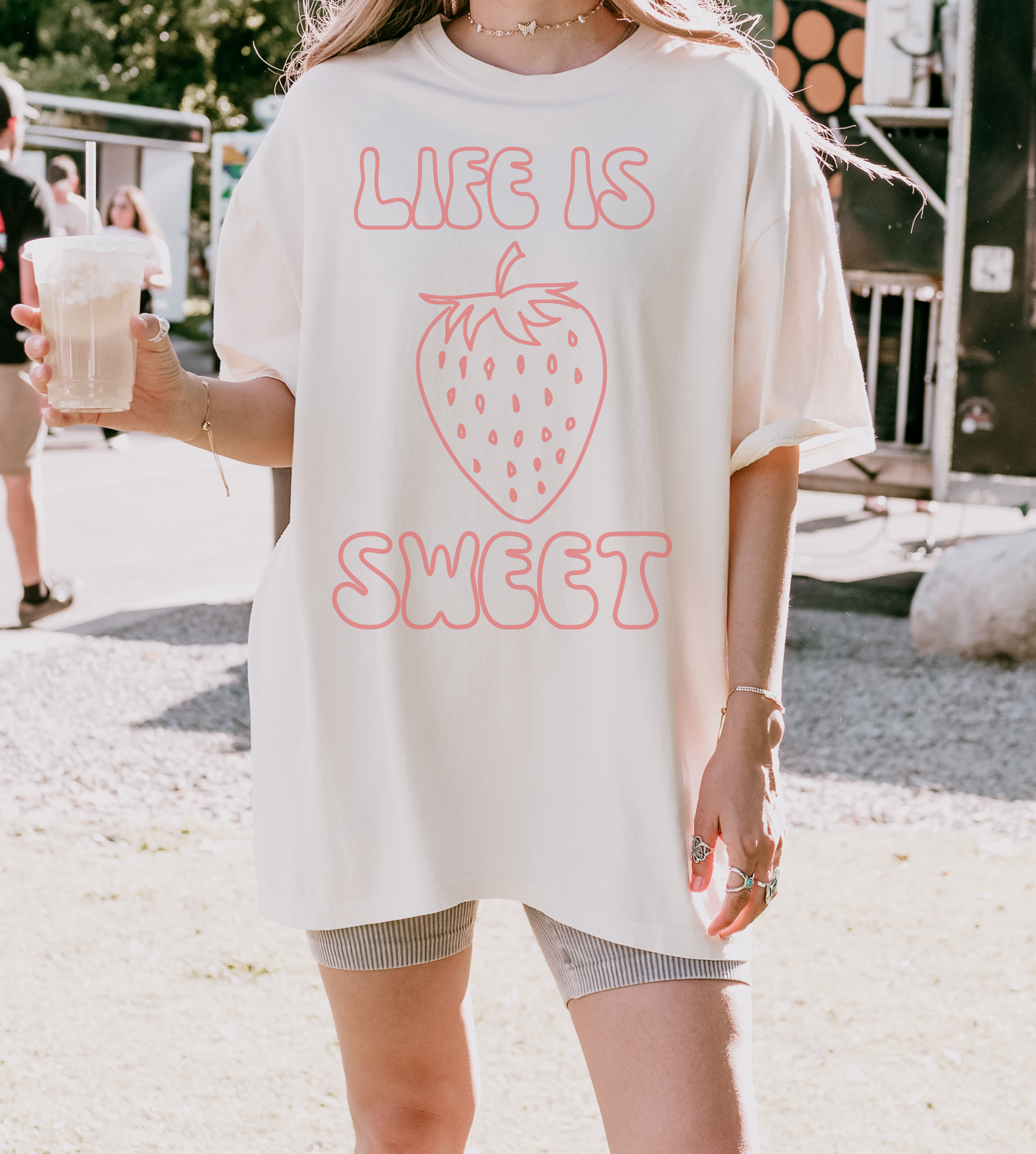 Life Is Sweet Strawberry Short-Sleeve Unisex T-Shirt