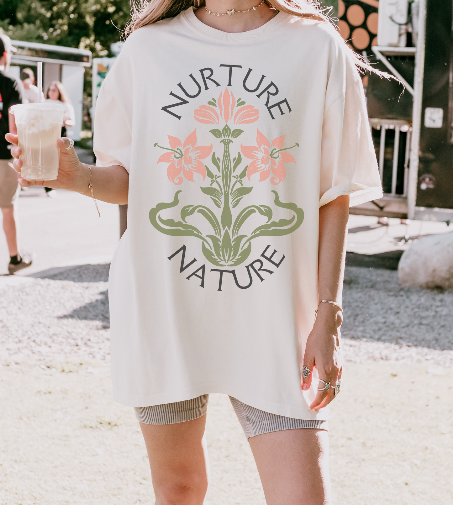 Nurture Nature Flower Short-Sleeve Unisex T-Shirt