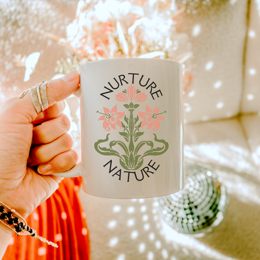 Nurture Nature Flower Mug