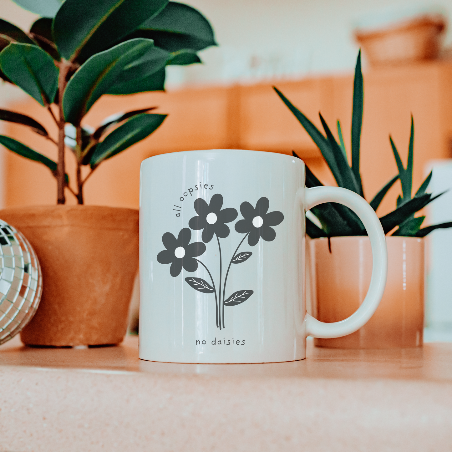 All Oopsie No Daisies Flower Mug