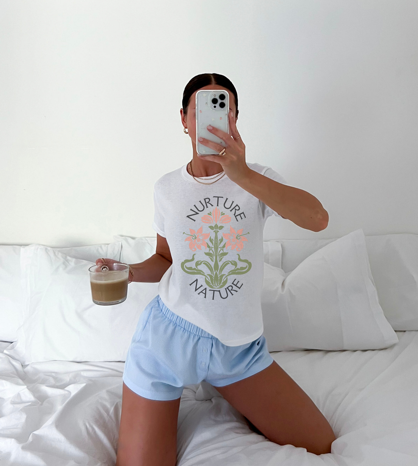 Nurture Nature Flower Short-Sleeve Unisex T-Shirt